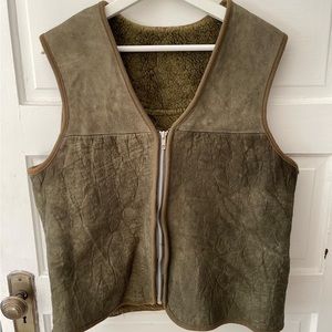 Perfect lamb skin and shearling vest